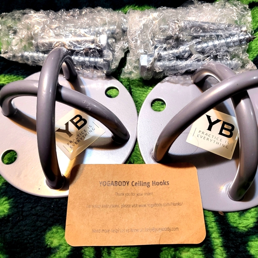 YOGABODY Yoga Trapeze Ceiling Hooks